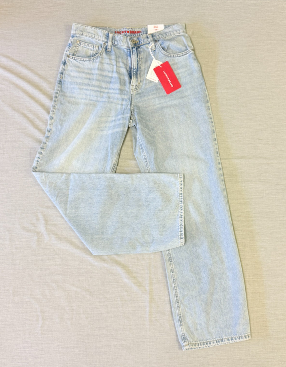 Lucky Brand Women's High Rise Wide Leg Jeans Light Wash Denim Size 30 NWT